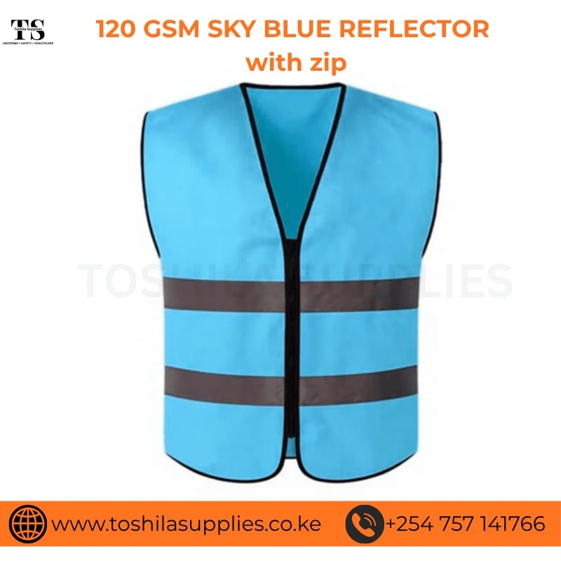 120GSM Sky Blue Reflector with zip