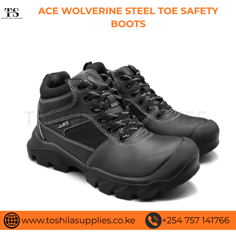 ACE WOLVERINE STEEL TOE SAFETY BOOTS