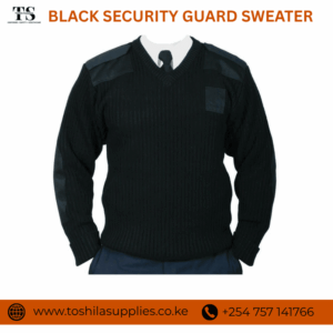 BLACK SECURITY GUARD SWEATER