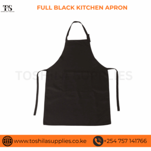 FULL BLACK KITCHEN APRON