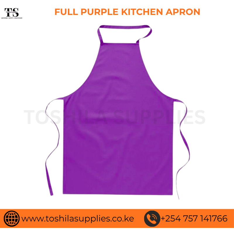 FULL PURPLE KITCHEN APRON