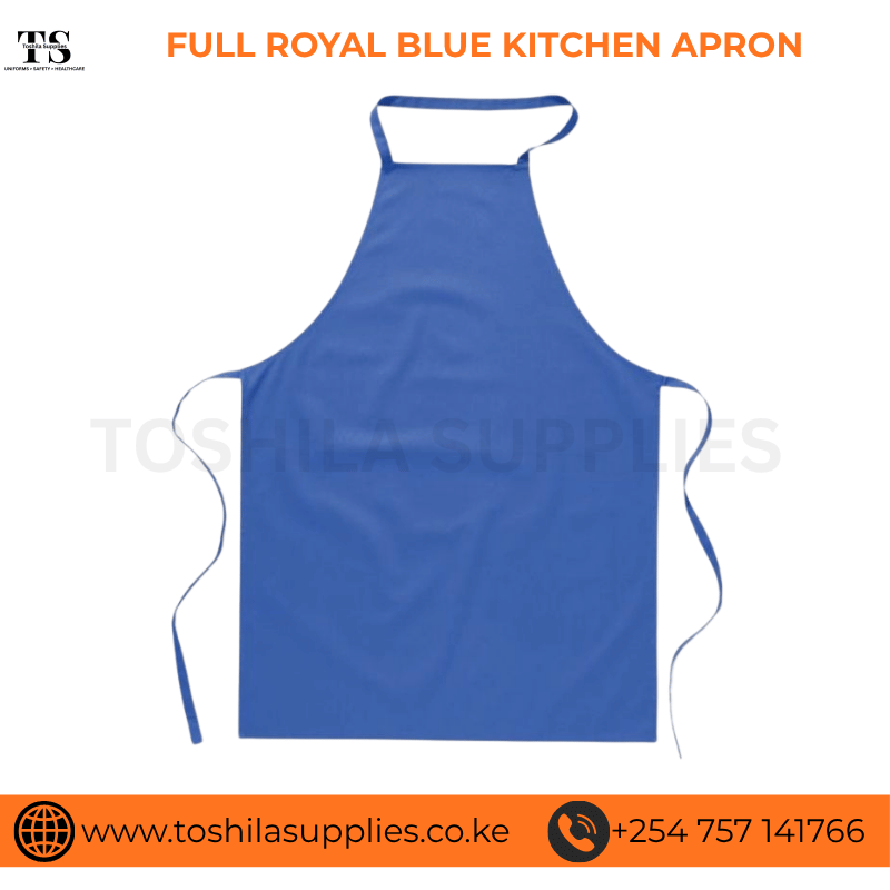 FULL ROYAL BLUE KITCHEN APRON
