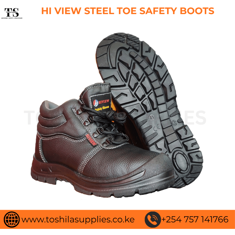 HI VIEW STEEL TOE SAFETY BOOTS