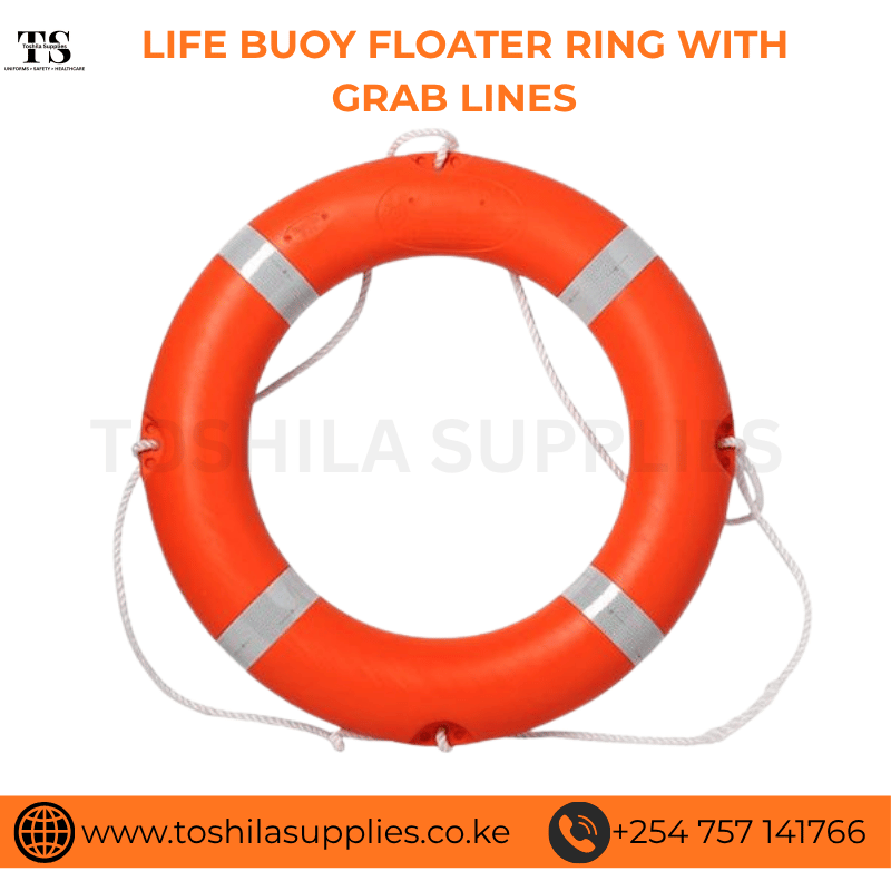 LIFE BUOY FLOATER RING WITH GRAB LINES