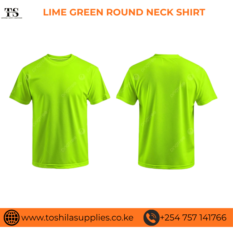LIME GREEN ROUND NECK SHIRT