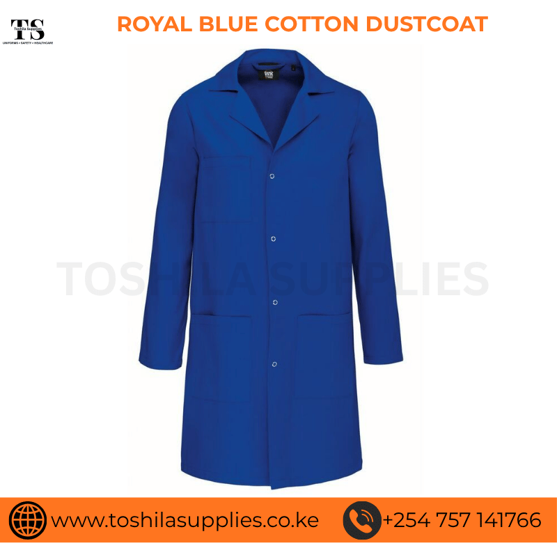 ROYAL BLUE COTTON DUSTCOAT