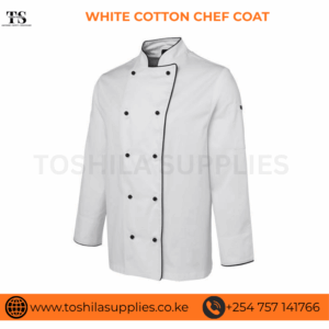 WHITE COTTON CHEF COAT