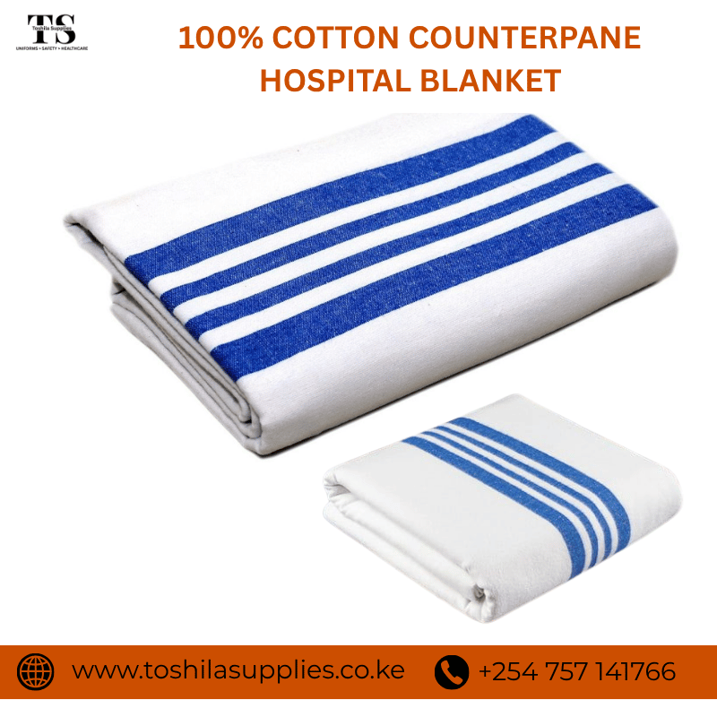 100% COTTON COUNTERPANE HOSPITAL BLANKET