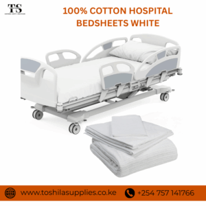 100% COTTON HOSPITAL BEDSHEETS WHITE