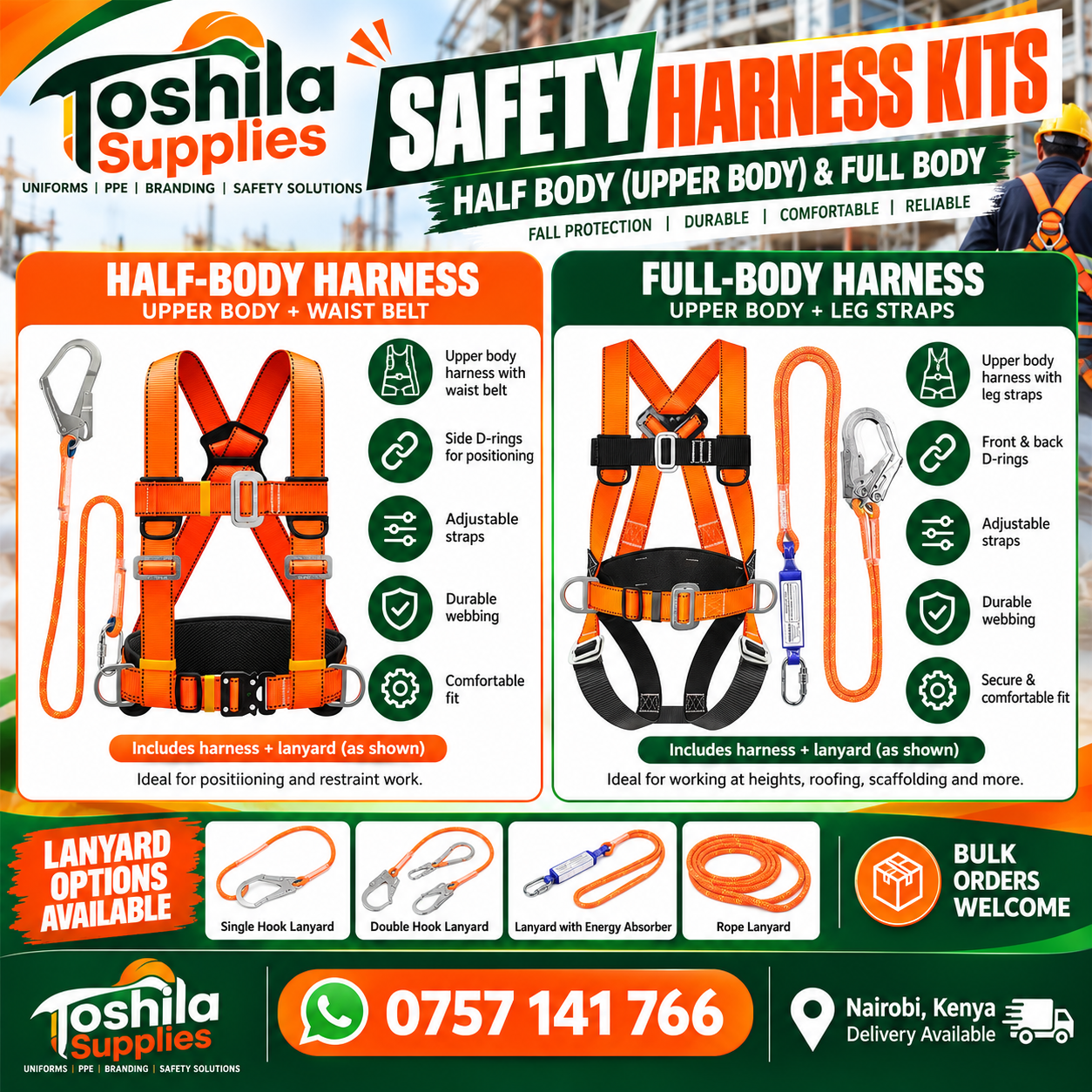 FULL BODY SAFETY HARNESS