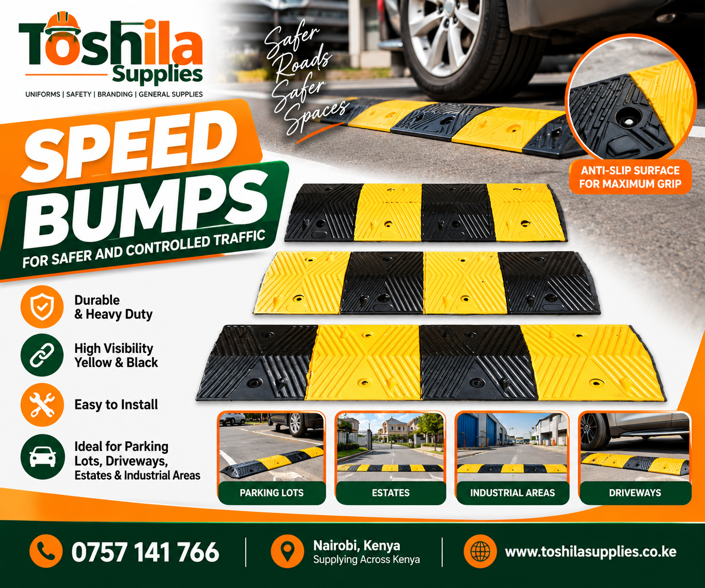 Rubber Speed Bumps